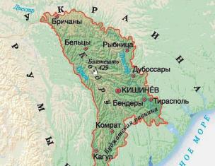 Где находится на карте Приднестровье?